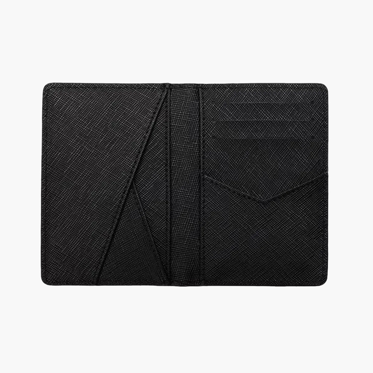 Black Saffiano Bi-Fold Wallet