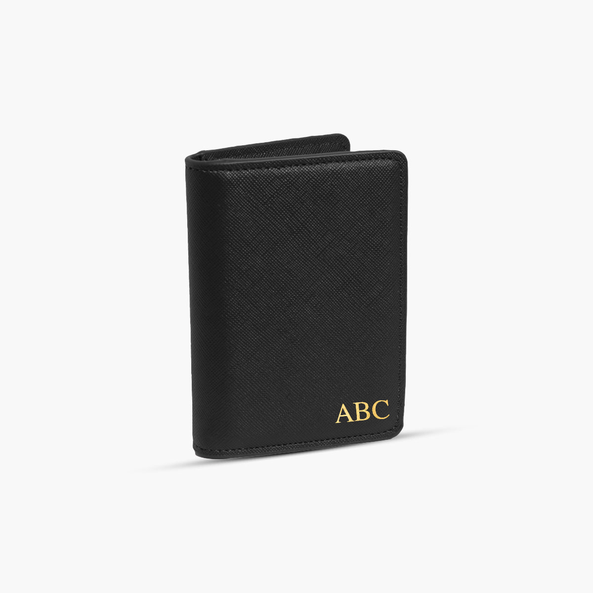 Black Saffiano Bi-Fold Wallet