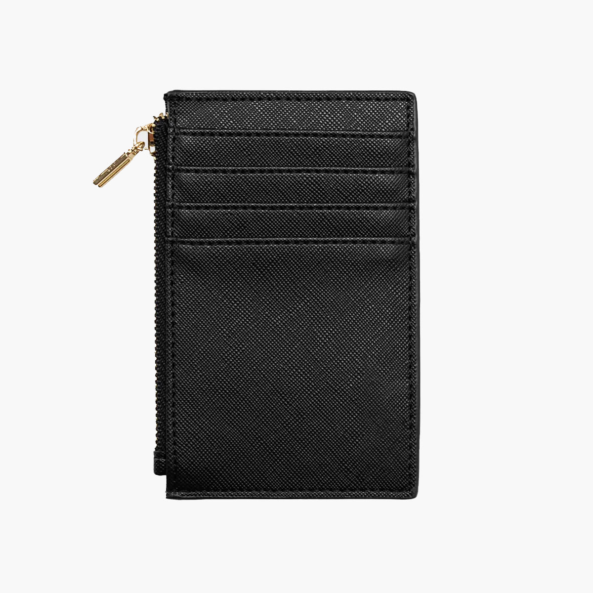 Black Saffiano Zip Wallet