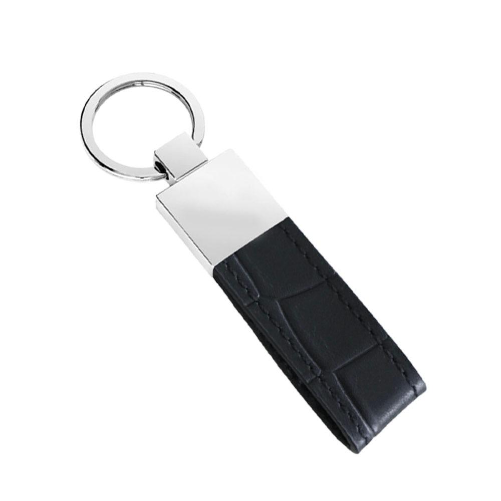 Black Croco Key Holder - Luxe Leather