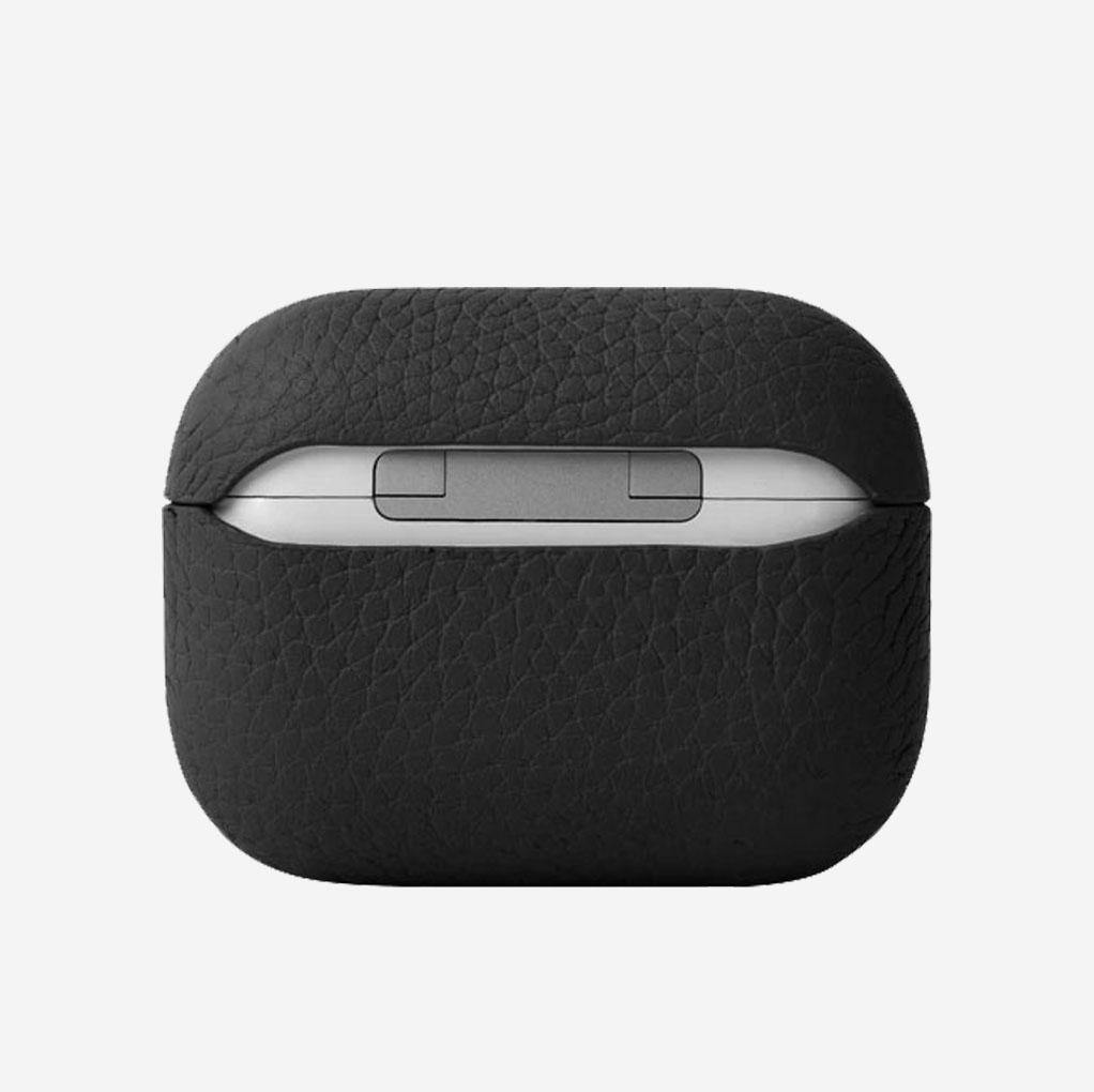 Caviar Black Pebble Leather AirPod Pro Case - Luxe Leather