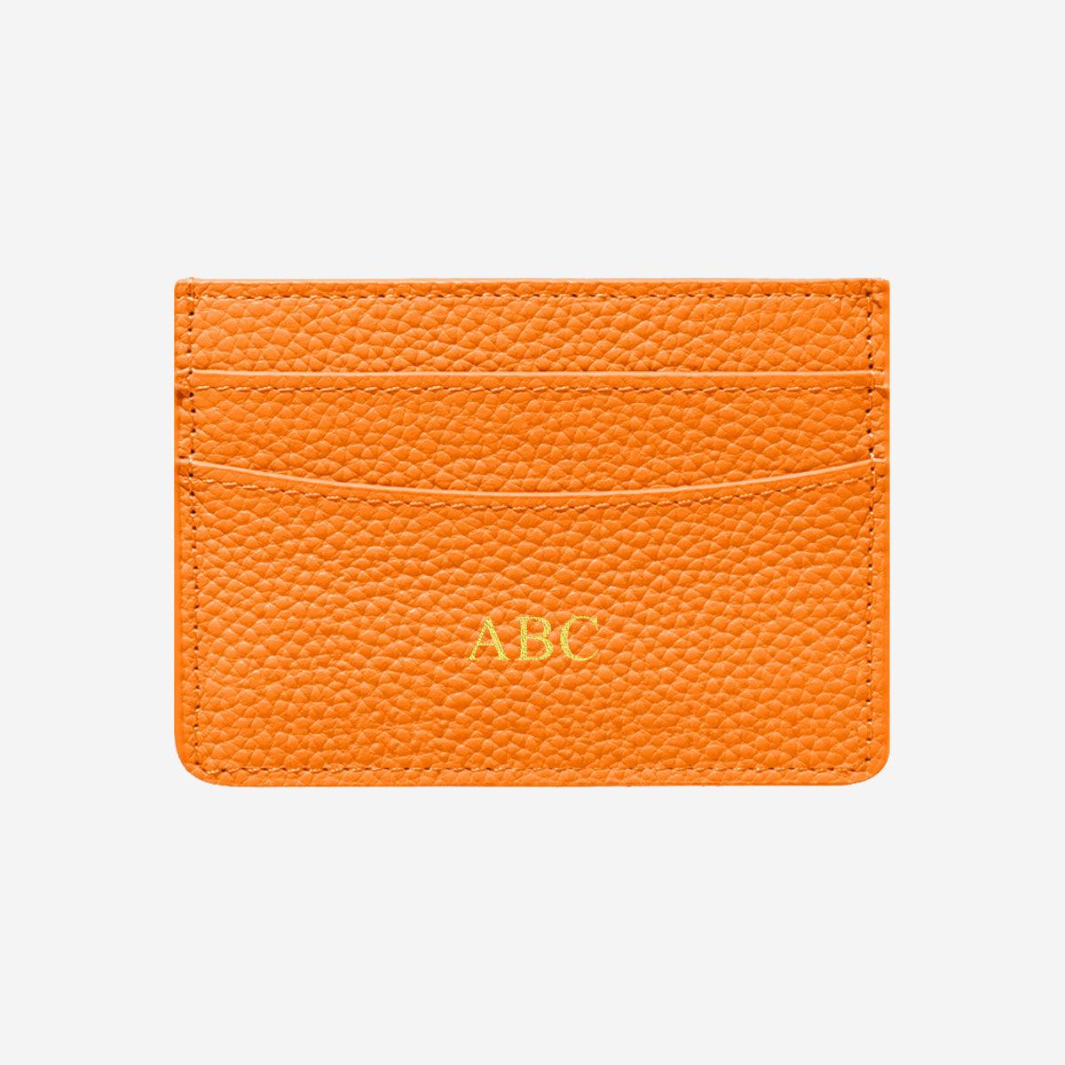 Orange Pebble Leather Set - Luxe Leather