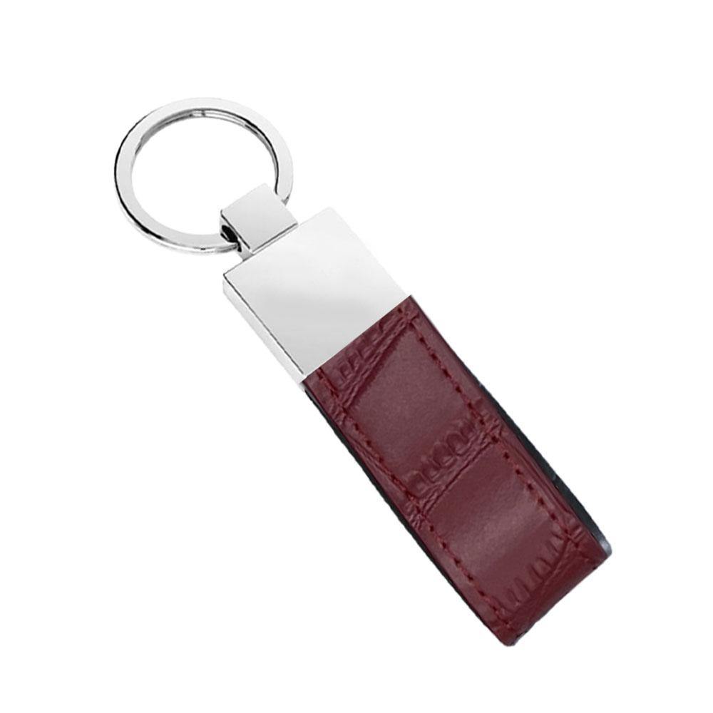 Red Croco Key Holder - Luxe Leather